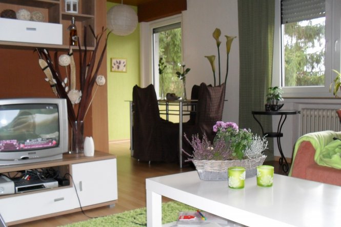 Wohnzimmer 'wohnzimmer mit esszimmer' mietwohnung mit modernem ...