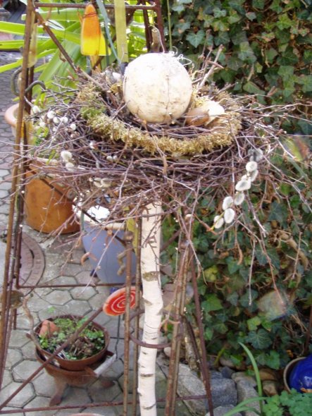 Terrasse / balkon frühlingsdeko frühling/osterdeko 2009 ...