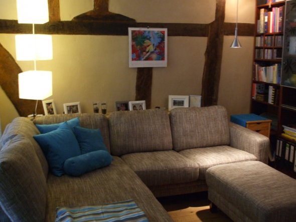 Wohnzimmer türkis gold: wohnzimmer 39 mein domizil zimmerschau ... Wandgestaltung wohnzimmer braun türkis