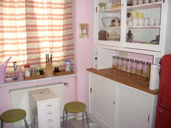 Küche 'meine kleine rosa küche' mein buntes nest zimmerschau Küche retro rosa