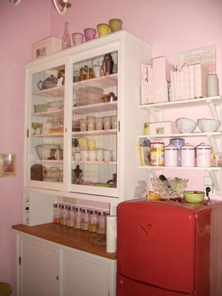 Küche 'meine kleine rosa küche' mein buntes nest zimmerschau Küche retro rosa