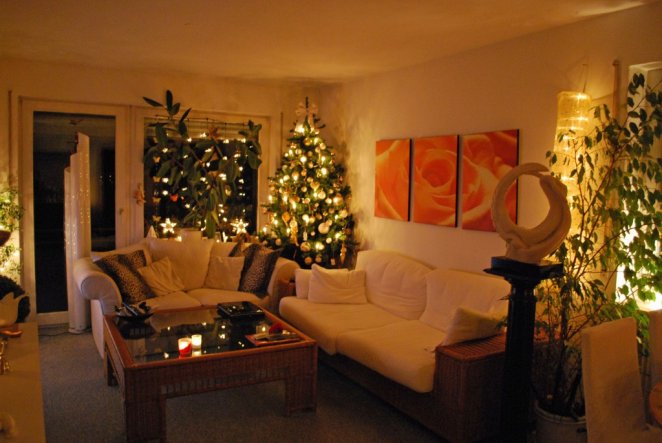 Weihnachtsdeko 'weihnachts wohnzimmer' jezabels domizil ... Wohnzimmer orange dekorieren