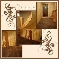 Flur oben - Treppe z. Büro-Gästezimmer