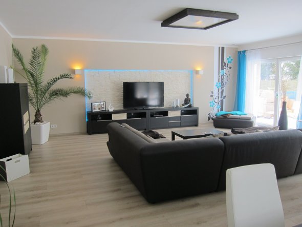 Wohnzimmer 'wohn esszimmer & küche in neuem glanz' unser traum ... Design wohnzimmer mit küche