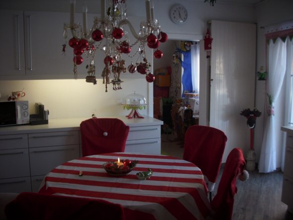 Weihnachtsdeko 'küche' dachboden zimmerschau Küche rot weiß