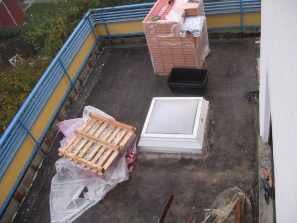 Hausfassade / Außenansichten 'Anbau + Dach arbeiten'