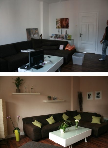 Wohnzimmer vorher nachher ~ ihr ideales zuhause stil