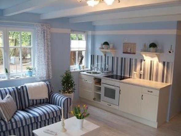Wohnzimmer 'blaue lagune' "blaue lagune" zimmerschau Wohnzimmer weiß blau
