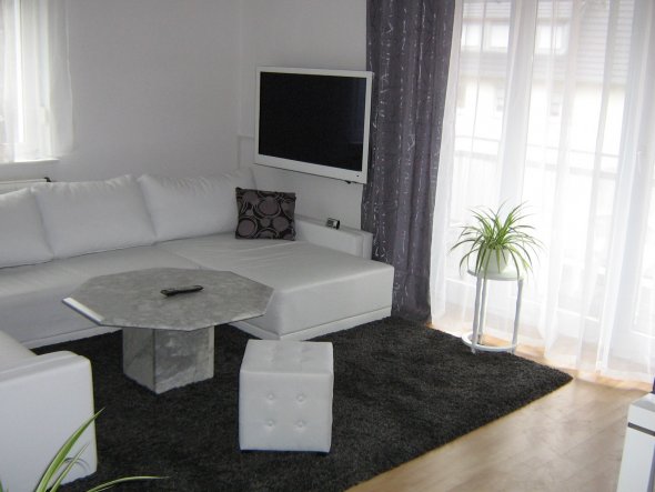 Wohnzimmer 'wohnzimmer in grau weià grÃn' mein domizil mit neuen ...