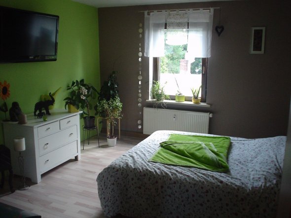 Schlafzimmer 'schlafzimmer' unser reich zimmerschau Wandfarbe grün für schlafzimmer