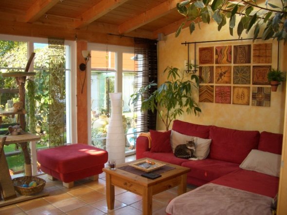 Wohnzimmer 'wohnzimmer' klein aber mein ... zimmerschau Wohnzimmer farben mediterran