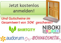 Jetzt kostenlos anmelden!