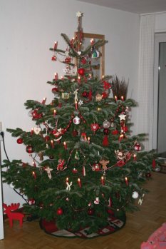 weihnachtliches Wohnzimmer