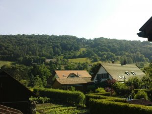 die aussicht vom balkon her