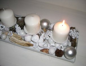 Weihnachtsdeko 'Adventstablett'