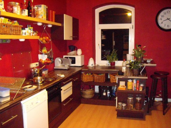 meine Küchenzeile - alles selbst renoviert, zusammengebaut und gestrichen!