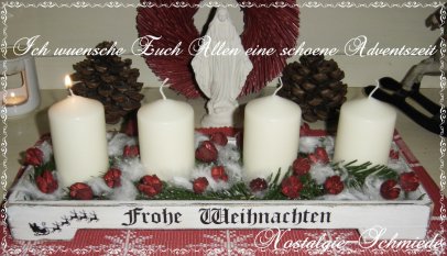 Weihnachten klassisch in rot und weiß