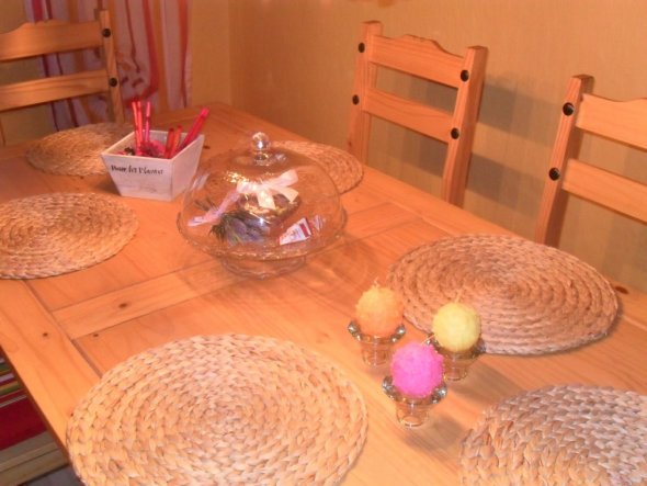 Esszimmer 'neue Deko Eßzimmertisch'