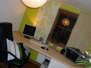 Arbeitszimmer / Büro 'Grüne Bürooase'