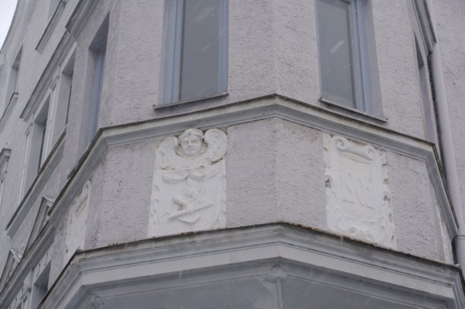 Teil der Hausfassade