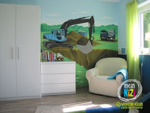 Kinderzimmer 'Traktor-Baustellenzimmer'