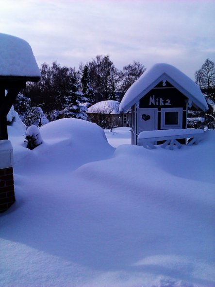 Na eigentlich is das jetzt aber genug Schnee für dieses Jahr.........