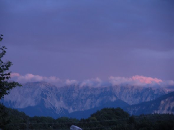 Ausblick auf die Berge.