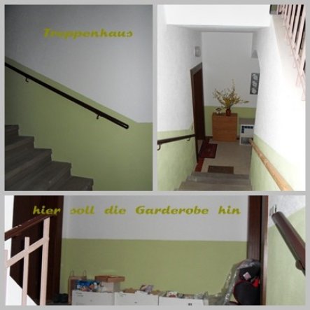 Jetzt ist es fast fertig. Hier soll noch eine schöne alte Garderobe hin. Bilder folgen.