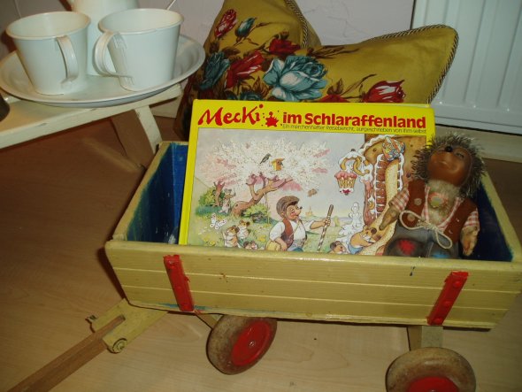 alter Steiff Teddy und Meckibuch