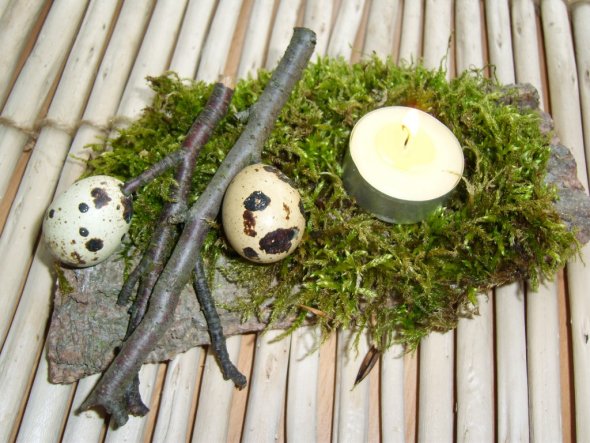 Osterdeko 'war im Wald...'