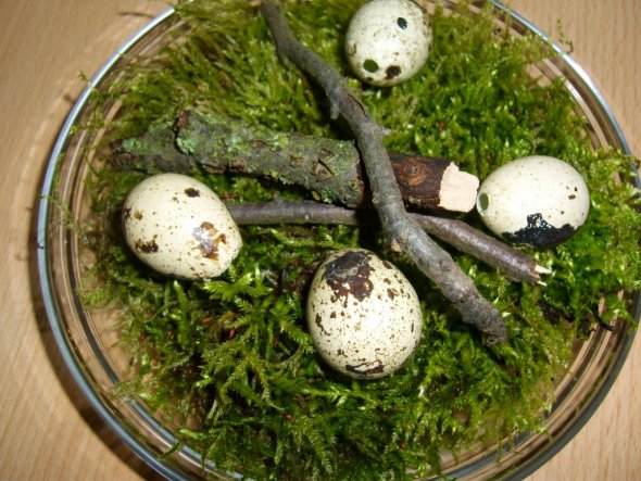 Osterdeko 'war im Wald...'