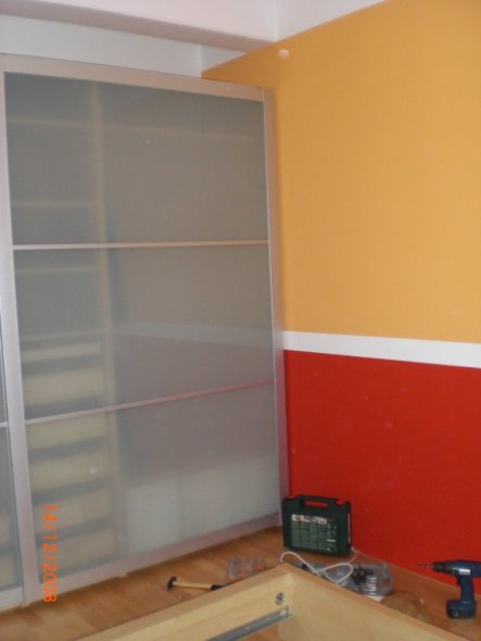 Schlafzimmer 'Liebesnest in Rot/Orange'