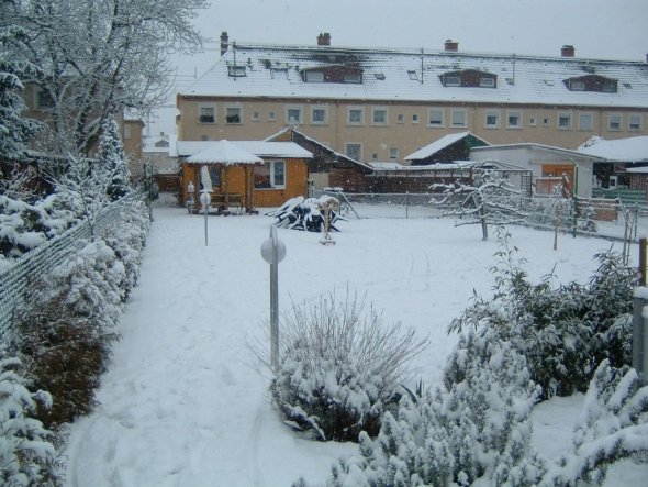 Garten 'unser Garten mit Flammkuchenofen '