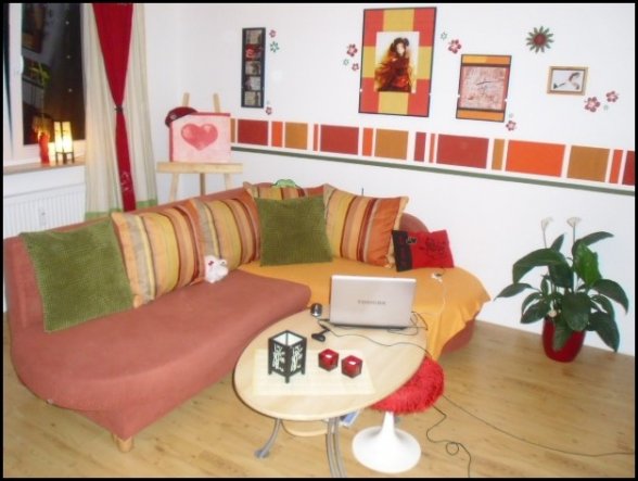 Wohnzimmer 'unsere asiatische Relaxzone'