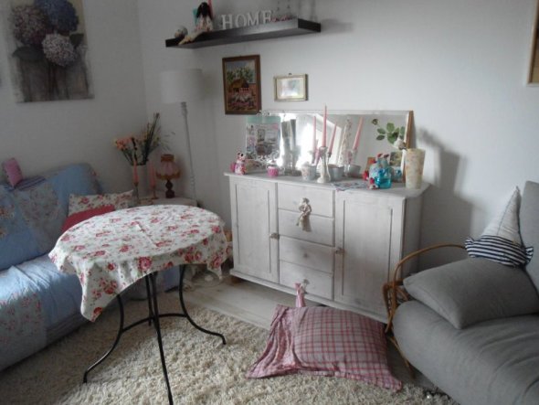 Wohnzimmer 'Unser gemütliches Wohnstübchen im Shabby chic'