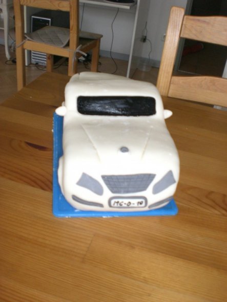 Hobbyraum 'entstehung einer Auto-Torte'