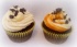 double chocolate cupcakes mit Vanille Buttercreme und selbstgemachter Karamell Sahne