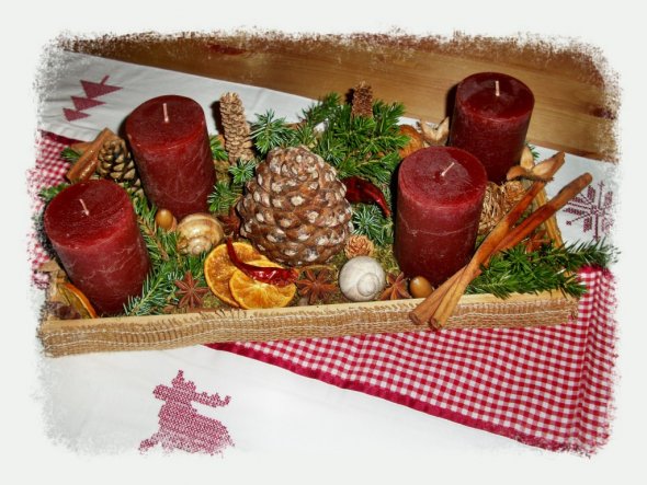 Weihnachtsdeko 'Advent, Advent'