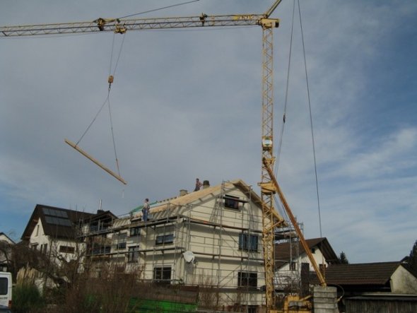 Hausfassade / Außenansichten 'Anbau + Dach arbeiten'