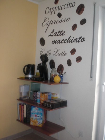 unsere neue kaffeeecke.