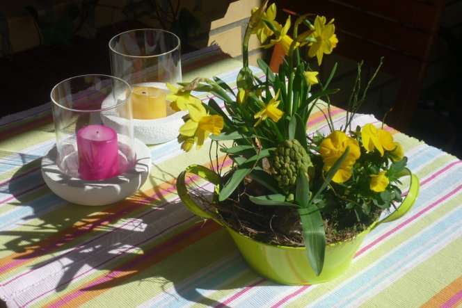 Terrasse / Balkon 'balkon im frühjahr'