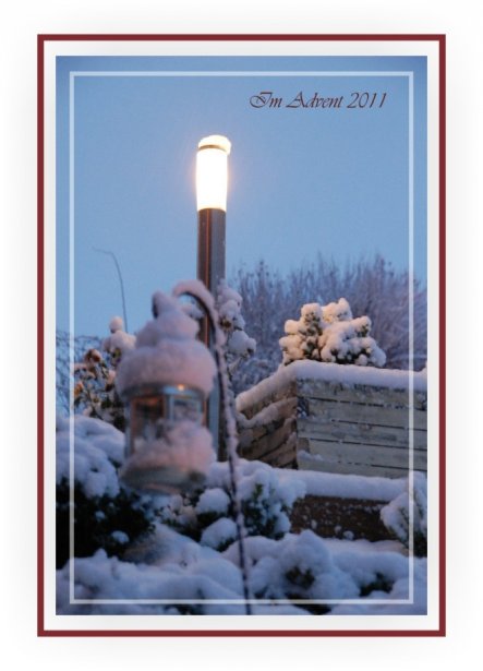 Weihnachtsdeko 'Advent 2011'