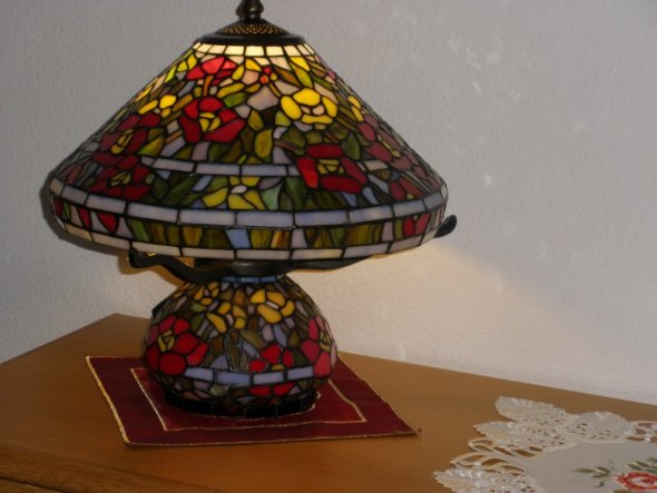 Die bunte
Tifany-Lampe !