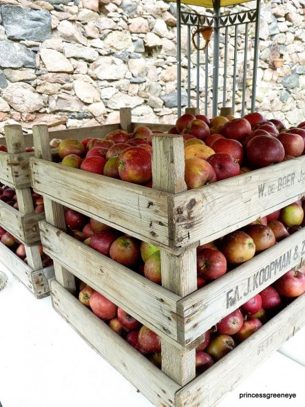 Am Samstag haben wir die ersten Winteräpfel eingelagert - sie werden zu Apfelsaft verarbeitet