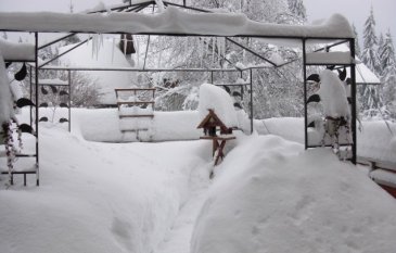 Terrasse / Balkon 'terasse im winter'