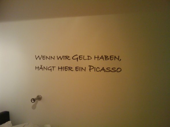 Wandsticker im Schlafzimmer