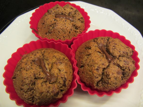 Eierlikör-Schoko-Muffins mit flüssigem Schokokern