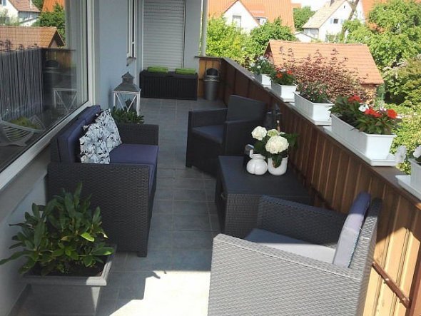 Terrasse / Balkon 'unser Riesenbalkon)))'