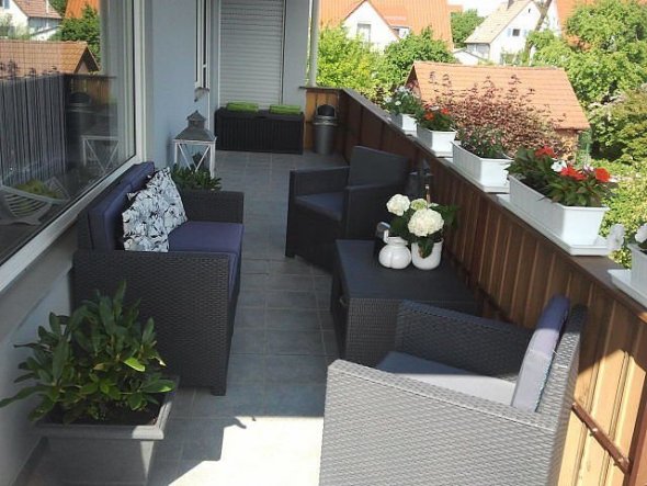 Terrasse / Balkon 'unser Riesenbalkon)))'