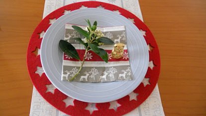Weihnachtliche Tischdeko